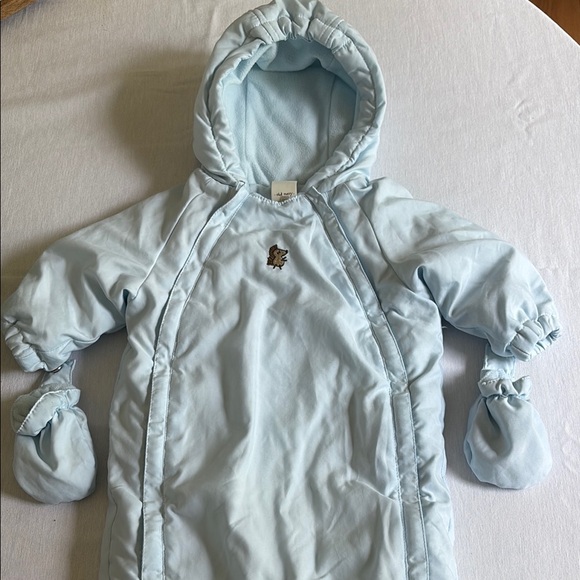 Old Navy Baby Blue Snowsuit with Hood - Picture 1 of 5